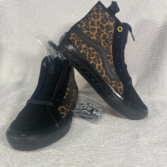 Cher Strauberry x Skateboard Sk8-Hi Decon 'Cheetah' Vans sneakers shoes xoxo